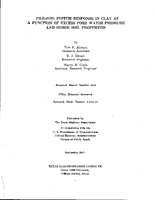 PileSoil System Response in Clay as a Function of Excess Pore Water Pressure and Other Soil Properties
