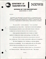 Excerpts of Remarks by Secretary of Transportation John A Volpe at the National Convention of National Automobile Dealers Association