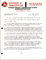 Department of Transportation News Urban Mass Transportation Administration DOT 13570