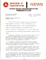 Department of Transportation News Urban Mass Transportation Administration UMTA 76123