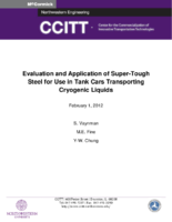 Evaluation and Application of SuperTough Steel for Use in Tank Cars Transporting Cryogenic Liquids