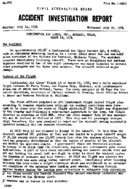 Investigation of Aircraft Accident CONTINENTAL AIR LINES MIDLAND TEXAS 19540316