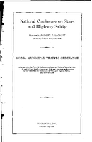 Model Municipal Traffic Ordinance