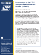 Introduction to the LTPP AnalysisReady Materials Dataset ARMAD tech brief