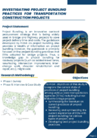 Investigating Project Bundling Practices for Transportation Construction Projects