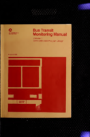 Bus Transit Monitoring Manual  vol 1 Data Collection Program Design