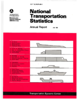National Transportation Statistics NTS Annual Report 1986