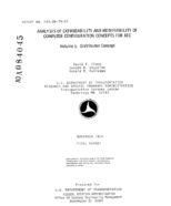 Analysis of Expandability and Modifiability of Computer Configuration Concepts for ATC  Volume I Distributed Concept
