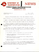 Department of Transportation News Urban Mass Transportation Administration DOT 11070