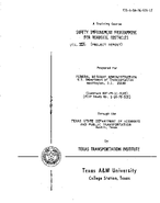 Safety Improvement Programming for Roadside Obstacles Volume 3 Project Report