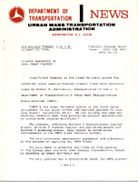 Department of Transportation News Urban Mass Transportation Administration UMTA 76109