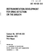 Instrumentation Development for Drug Detection on the Breath