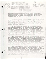 Remarks Prepared for Delivery by United States Secretary of Transportation John A Volpe at a Dinner Given by the Minister of Communications and Public Works Paavo Aitio in Helsinki Finland