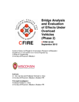 Bridge analysis and evaluation of effects under overload vehicles  phase 2