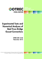 Experimental tests and numerical analyses of steel truss bridge gusset connections