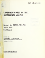 Crashworthiness of the subcompact vehicle