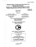 Implementation of advanced fiber optic and piezoelectric sensors  fabrication and laboratory testing of piezoelectric ceramicpolymer composite sensors for weighinmotion systems