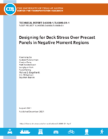Designing for Deck Stress Over Precast Panels in Negative Moment Regions