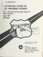 New structural systems for zeromaintenance pavements  v3  anchored pavement system designed for Edens Expressway