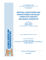 Material Constituents and Proportioning for RollerCompacted Concrete Mechanical Properties