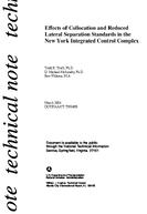 Effects of Collocation and Reduced Lateral Separation Standards in the New York integrated Control Complex