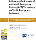 Estimating the Impacts of Automatic Emergency Braking AEB Technology on Traffic Energy and Emissions