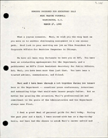 Remarks Prepared for Secretary Dole Mari Maseng Farewell