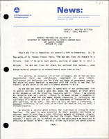 Remarks Prepared for Delivery by Secretary of Transportation Elizabeth Hanford Dole DOT Awards Ceremony