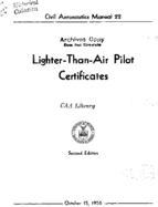 CAM 22 LighterThanAir Pilot Certificates 1956