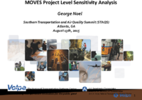 MOVES project level sensitivity analysis  Southern Transportation and Air Quality Summit STAQS  Atlanta GA