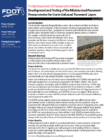 Development and Testing of the Miniaturized Pavement Pressuremeter for Use in Unbound Pavement Layers Summary