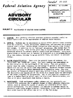 AC 43202 Maintenance of Weather Radar RADOMES