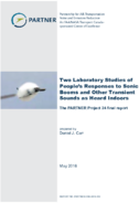 Two Laboratory Studies of Peoples Responses to Sonic Booms and Other Transient Sounds as Heard Indoors The PARTNER Project 24 Final Report