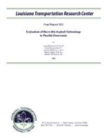 Evaluation of Warm Mix Asphalt Technology in Flexible Pavements 2018