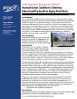 Human Factors Guidelines to Develop Educational Tip Cards for Aging Road Users summary