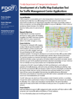 Development of Traffic Map Evaluation Tool for TMC Applications Summary