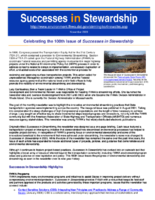 Successes in Stewardship  Celebrating the 100th Issue of Successes in Stewardship