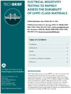 Electrical Resistivity Testing to Rapidly Assess The Durability of UHPCClass Materials techbrief