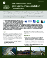 FHWA Climate Resilience Pilot Program Metropolitan Transportation Commission