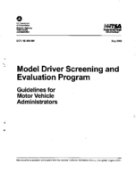 Model Driver Screening and Evaluation Program Volume 3 Guidelines for Motor Vehicle Administrators