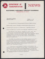NHTSA News Releases MarchApril 1970