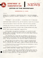 Remarks by US Secretary of Transportation John A Volpe for Conference on Program of University Research