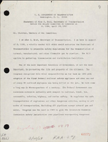 Statement of Alan S Boyd Secretary of Transportation Before the Senate Committee on Commerce on S 1168 Washington DC