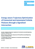 Energyaware Trajectory Optimization of Connected and Automated Vehicle Platoons through a Signalized Intersection