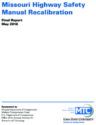 Missouri Highway Safety Manual Recalibration 201805