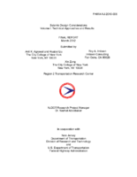 Seismic Design Considerations  Volume I Technical Approaches and Results Volume II Appendices IIVIII