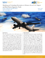 Modeling and Evaluating Alternatives to Enhance Access to an Airport and Meet Future Expansion Needs Research Brief