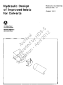 Hydraulic Design of Improved Inlets for Culverts