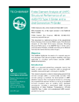 Finite Element Analysis of UHPC Structural Performance of an AASHTO Type II Girder and a 2ndGeneration PiGirder