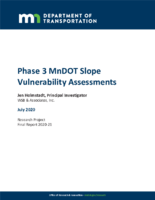 Phase 3 MnDOT Slope Vulnerability Assessments